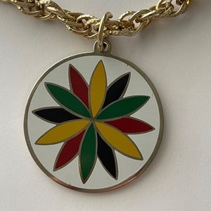 Gold tone necklace